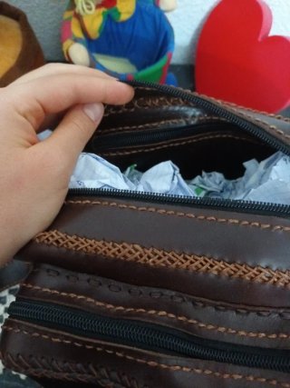 Bolso de piel natural