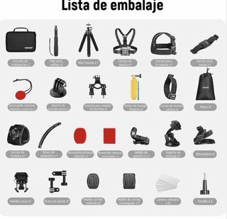 Kit 50 Accesorios Cámara Acción
