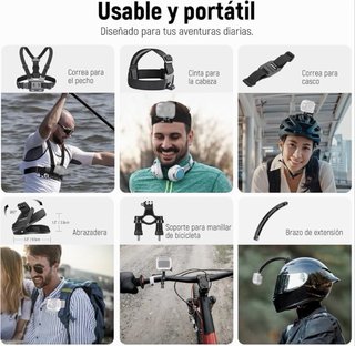 Kit 50 Accesorios Cámara Acción