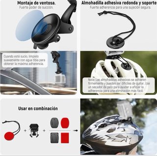 Kit 50 Accesorios Cámara Acción