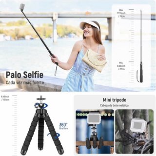 Kit 50 Accesorios Cámara Acción