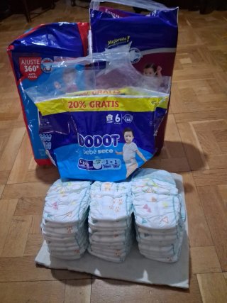 Pañales  Dodot  Activity ,pants, bebe seco.N*6