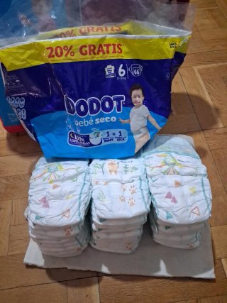Pañales  Dodot  Activity ,pants, bebe seco.N*6
