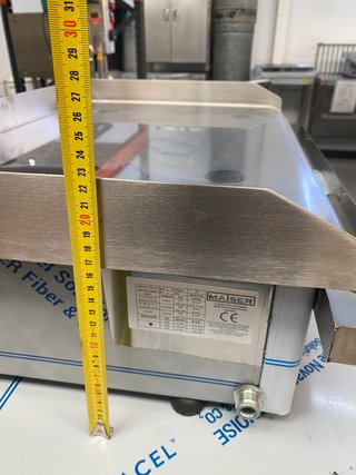 Plancha a gas 60 cm cromo duro