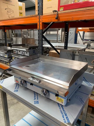 Plancha a gas 60 cm cromo duro