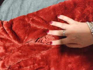 Abrigo acolchado rojo mujer reversible