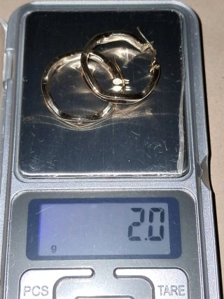 Aros Ondulados Oro 18k 2.5cm