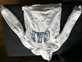 Sudadera Gap Blanca con Logo