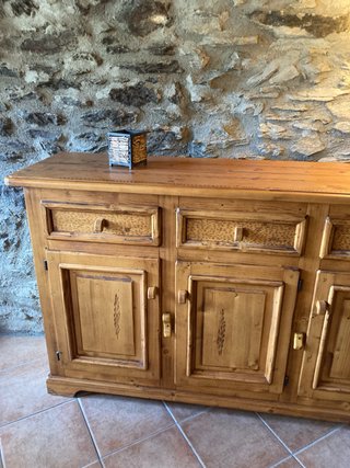 Mueble comedor rústico madera