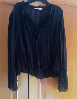 Blusa Zara Volantes ZW Collection Talla Única