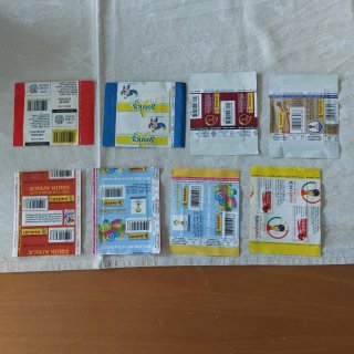 8 bustine figurine Panini Mondiali sigillate