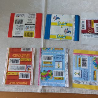 8 bustine figurine Panini Mondiali sigillate