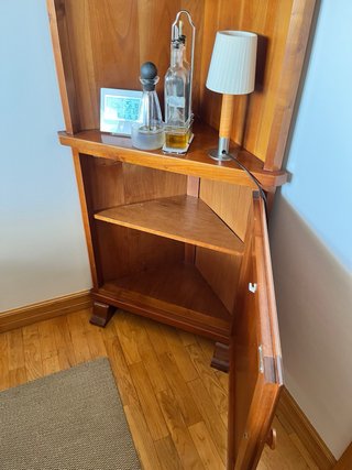 Mueble esquinero madera maciza cerezo