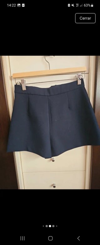 Falda pantalón mini Zara