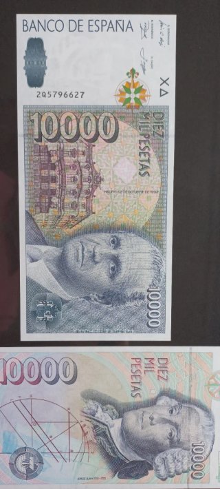 Cuadro Muestrario Billetes Peseta NUEVO