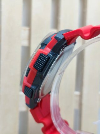 Reloj Casio Hombre Sumergible Rojo