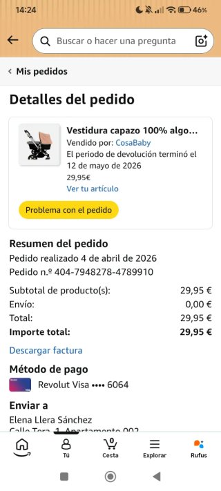Funda capazo 100% algodón universal