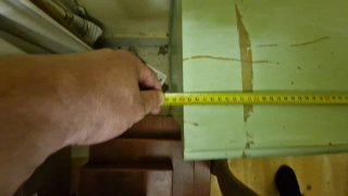Cómoda de madera pintada 3 cajones