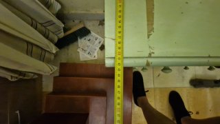 Cómoda de madera pintada 3 cajones