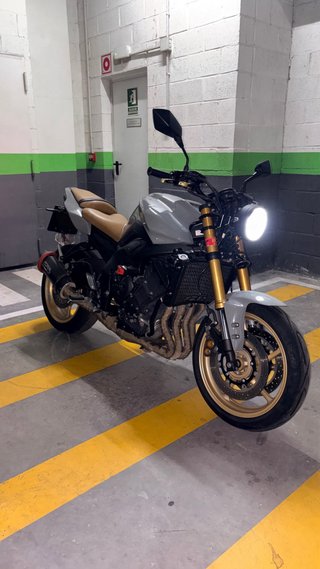 Yamaha FZ8 Naked Gris/Dorado