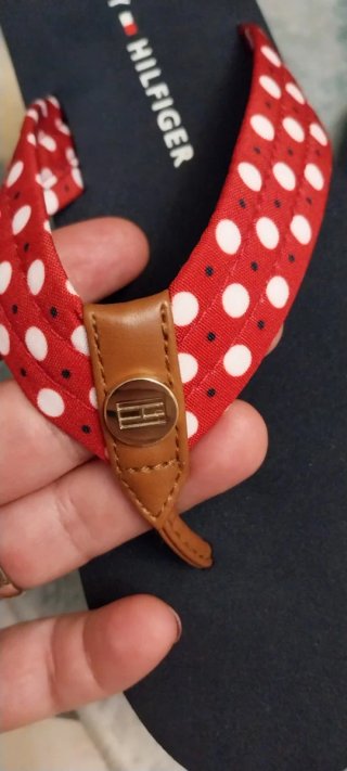 Ciabatte Tommy Hilfiger Pois Rosse Blu