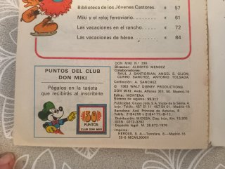 Lote 2 cómics don miki  Nº 587 y  Nº390