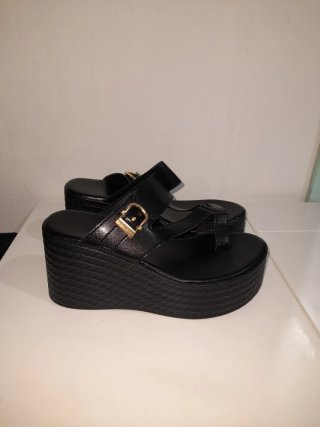 Sandalias de plataforma negras