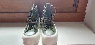 Botín Converse Verde y Blanco