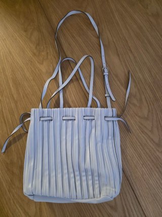 Bolso Zara Azul Claro Tipo Bucket