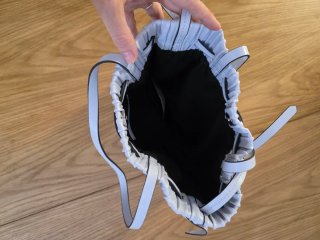 Bolso Zara Azul Claro Tipo Bucket
