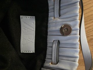 Bolso Zara Azul Claro Tipo Bucket