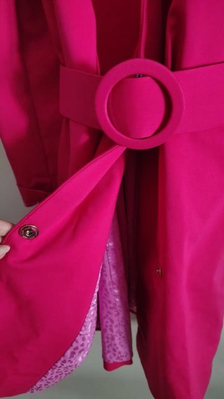 Vestito blazer Motivi fucsia con cintura