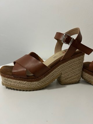 Sandalias Mustang Marrones Talla 38