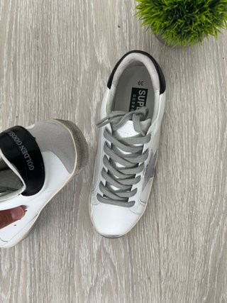 Golden Goose Superstar blanco y gris – Talla 39