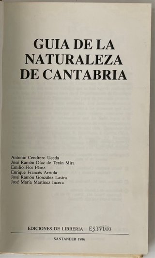 Dos libros:Guias arboles/Guia Naturaleza CANTABRIA
