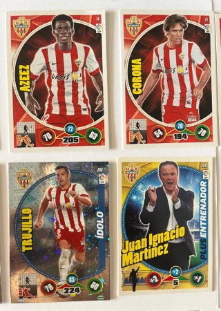 Cromos de fútbol Almería Adrenalyn 2014-15