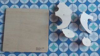 2 Puzzles Madera Goula Gato y Gallina