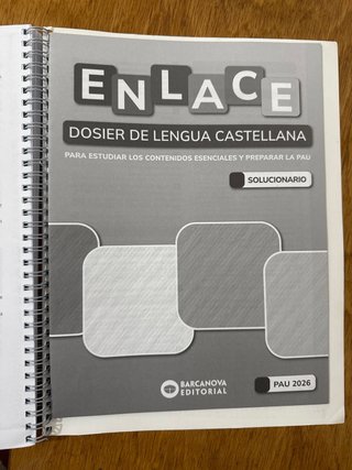 Enlace. Dosier de Lengua castellana. Bachillerato