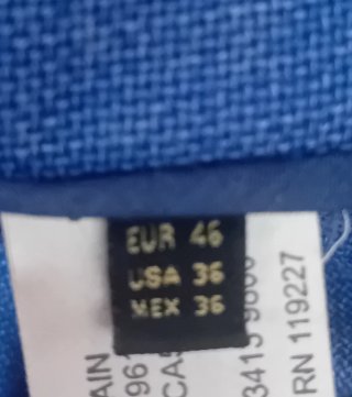 Americana azul