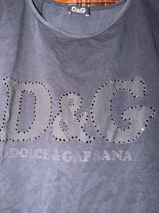 Top Dolce & Gabbana nero con logo