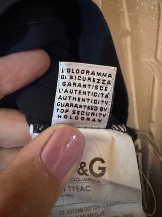 Top Dolce & Gabbana nero con logo