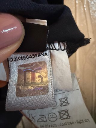 Top Dolce & Gabbana nero con logo