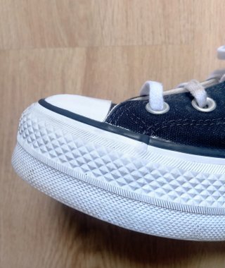 Converse plataforma negras talla 39