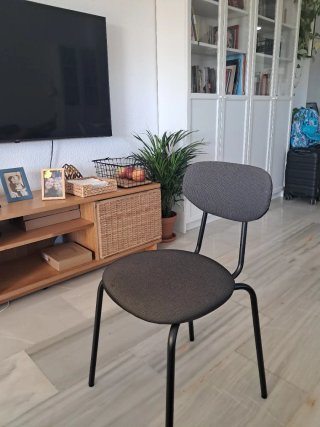 Silla Ikea Negra y Gris