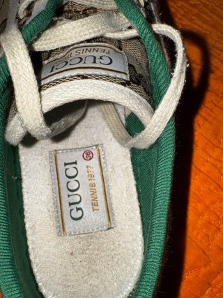 Zapatillas Gucci Marrón y Verde