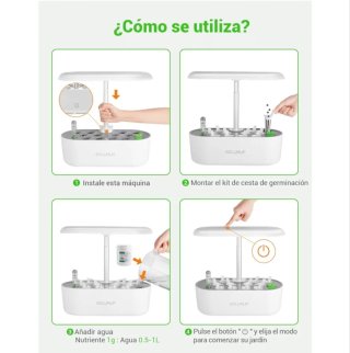 Huerto Interior LED con Temporizador