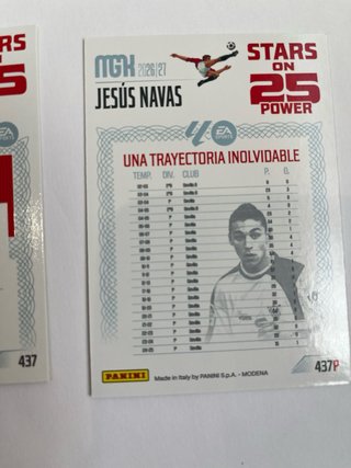 Cromo Panini Stars on 25 Jesús Navas