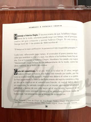 CD Homenaje a Chopin - Philharmonia