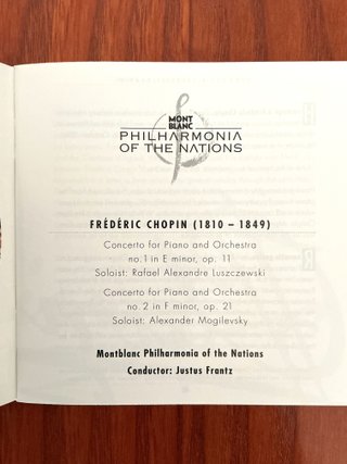 CD Homenaje a Chopin - Philharmonia