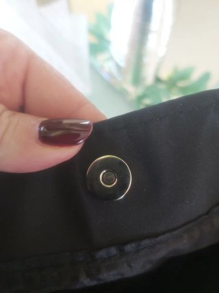 Borsa shopper Chanel nera con logo con paillettes